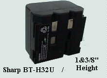 Vhbw Batteria Sostitutiva Per Sharp BT-H21U – NiMH 2700mAh, 3.6V, Compatibile Con BT-H21 E BT-H22